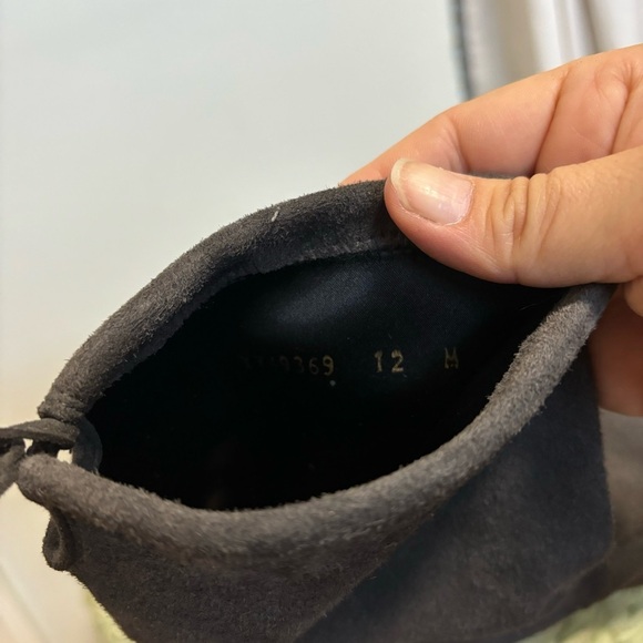 Stuart Weitzman Shorty Slate Gray Suede Block Heel Ankle Boots - Picture 8 of 11